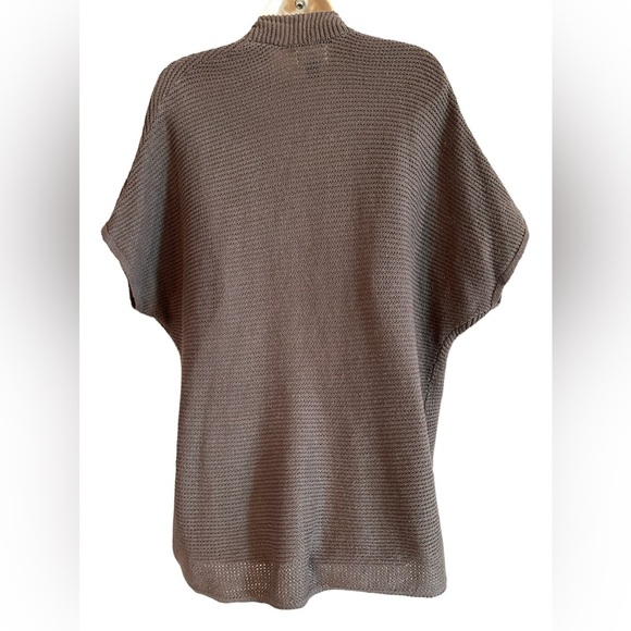 Old navy on hunter green knit-like short sleeve cardigan size M - Picture 2 of 6